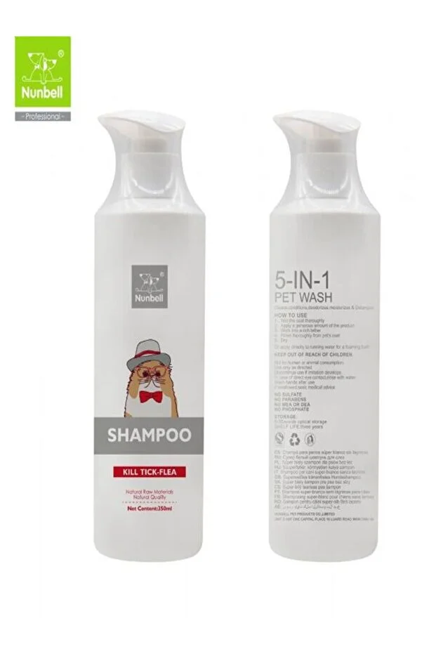 Nunbell Bit Pire Kovucu Kedi Şampuanı 350 Ml