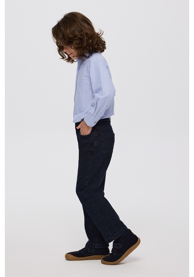 Panço Erkek Çocuk Cepli Denim Pantolon Lacivert