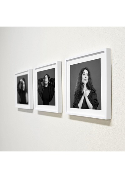 Sök Tak Kare Çerçeve Beyaz 3 Adet Fotoğrafsız