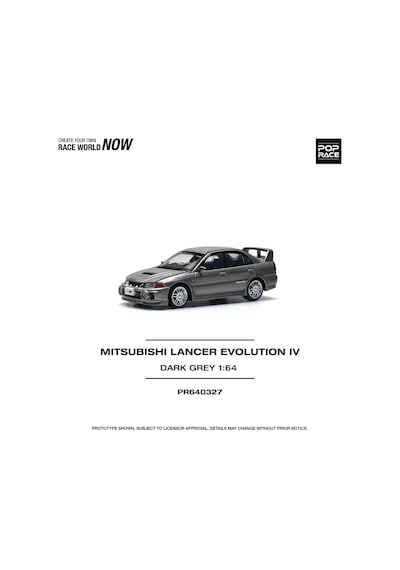 Pop Race Mitsubishi Lancer Evolution Iv Dark G Pr640327