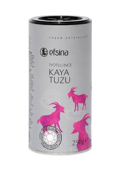 Efsina İyotlu İnce Kaya Tuzu Tuzluk 250 G - 5 Adet Tarı