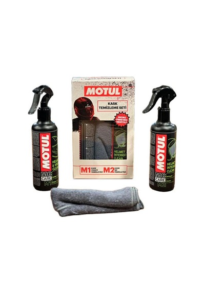 Motul M1-m2 Kask Bakım Seti Özel Kutu Mikrofiberbez Hediyeli
