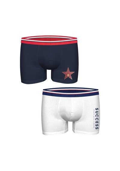 John Frank Iconic 2'li Erkek Boxer Jf2bıcon03 Çok Renkli