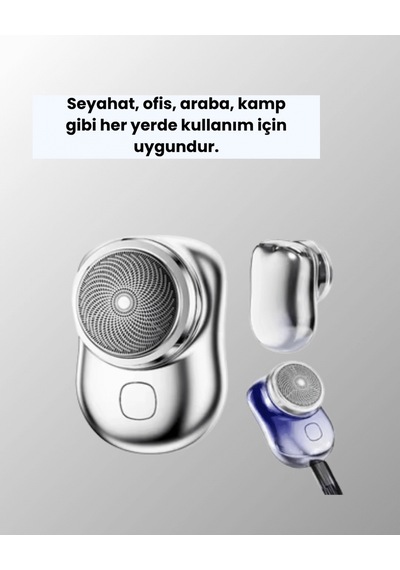Cep Tipi Elektrikli Tıraş Makinesi Güçlü, Sessiz, Su Geçirmez Ve Ultra Taşınabilir