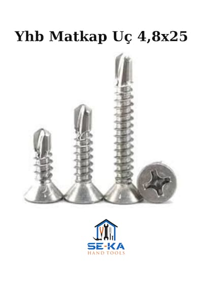 Yhb Matkap Uç 4,8x25 Çinko 200 Adet 4.8 x 25 MM