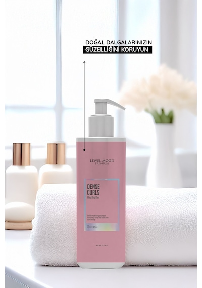 Lewel Mood Dense Curls Şampuan 400 ML + Durulanmayan Saç Kremi 250 ML + Saç Maskesi 350 ML