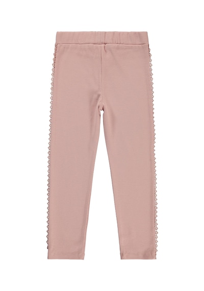 Civil Girls Dantel Detaylı 6-9 Yaş Tayt - Pembe Soft Pudra