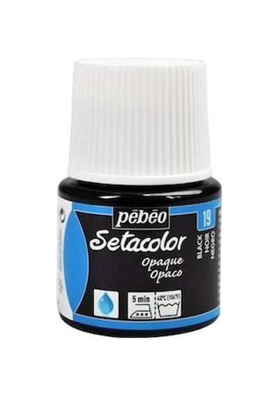 Pebeo Setacolor Opak Kumaş Boyası 19 Black