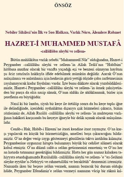 Hazreti Muhammed Mustafa S.a.v. - Ders Kitabı - Osman Nuri Topbaş
