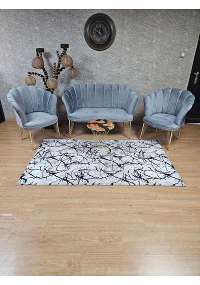 Zafir Gold Kaplama Tel Ayak Papatya Çay Seti Koltuk Takımı , Balkon, Salon, Ofis, Cafe Koltuk Takımı Gri Zafir Gold Kaplama Tel Ayak Papatya Çay Seti Koltuk Takımı , Balkon, Salon, Ofis, Cafe Koltuk Takımı Gri