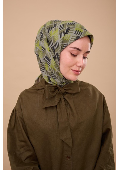 Silk Home Yaz Esintisi Eşarp 150001-07 Yeşil, Antrasit, Fıstık Yeşili