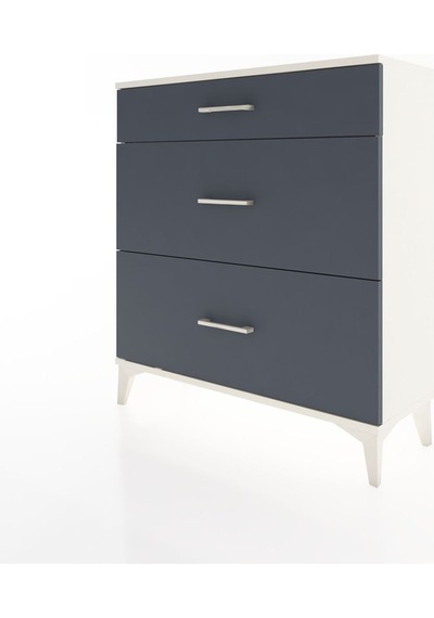 Arges Şifonyer 3 Çekmeceli 88x30x96 Aytaşı-antrasit Aytaşı