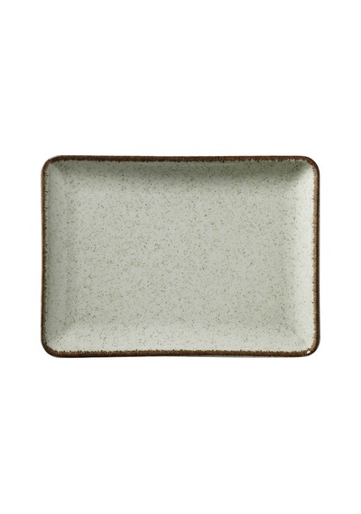 Kütahya Porselen Tan Tabak Yeşil 13 X 18 Cm - 4 Adet Tarı