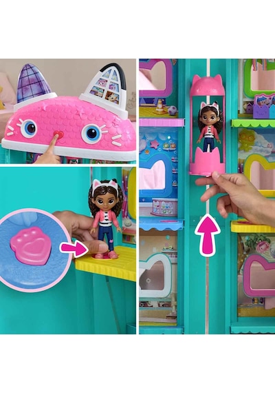 Gabby S Dollhouse Sesli Ve Işıklı İnteraktif Oyun Evi 73 Cm 001