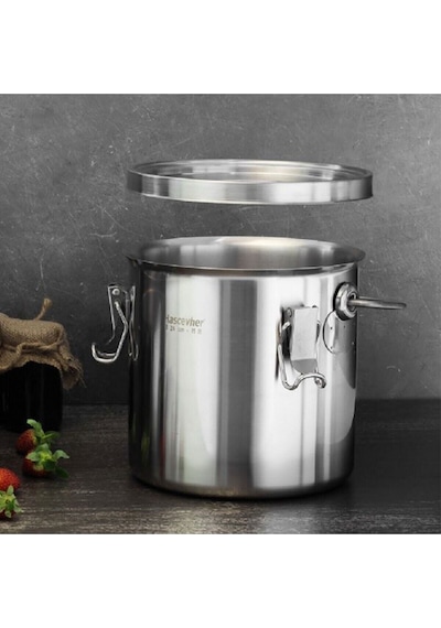 Hascevher Horeca 24 Cm Taşıma Kabı Tabansız Çelik