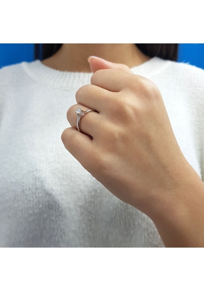 Lova H Renk 0,19 Karat Pırlanta Tektaş Yüzük - 1070177