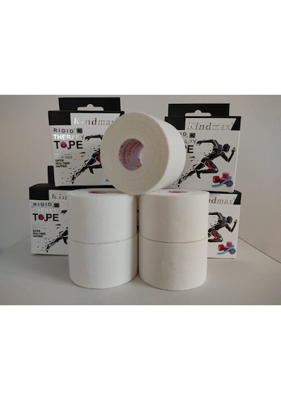 Kindmax Rigid Yapışkanlı 3.7 cm x 10 M Sporcu Bandajı x 5 Adet