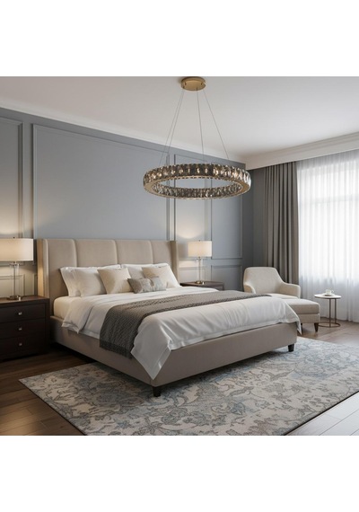 Kristal Uzaktan Kumandalı 30 Cm Avize Gold