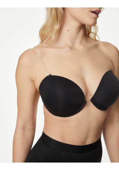 Marks & Spencer Destekli Multiway Push Up Sütyen T33002738 Siyah