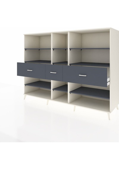 Kronos Dolap 9 Raflı 3 Çekmeceli 220x59x163 Aytaşı-antrasit Aytaşı-antrasit Kronos Dolap 9 Raflı 3 Çekmeceli 220x59x163 Aytaşı-antrasit Aytaşı-antrasit