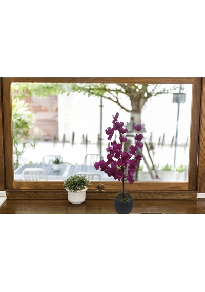 Minik Bahardalı Ağacı Masaüstü Balkon Çiçeği Hediyelik Yapay Çiçek