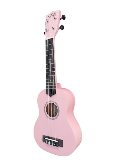 Puka Uk21-pk Soprano Ukulele Mat Pembe Kılıflı