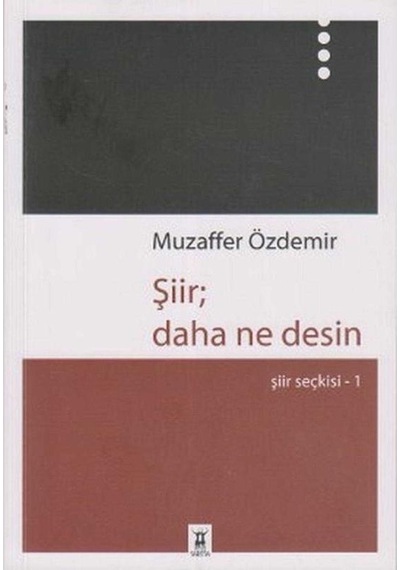 Şiir Daha Ne Desin - Muzaffer Özdemir İmzalı Ve İthaflı 1.baskı