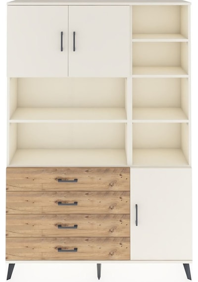 Arges Dolap 9 Raflı 4 Çekmeceli 3 Kapaklı 132x30x195 Aytaşı-aytaşı/çam Aytası/atlas Çam Arges Dolap 9 Raflı 4 Çekmeceli 3 Kapaklı 132x30x195 Aytaşı-aytaşı/çam Aytası/atlas Çam