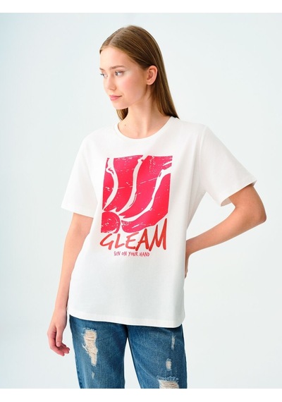 LOFT Regular Fit Kadın Tshirt K.kol Lf2036618 Q1.v1 Beyaz