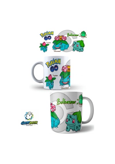 Pokemon Bulbasaur Kupa Bardak Tek Adet K0365 Çok Renkli