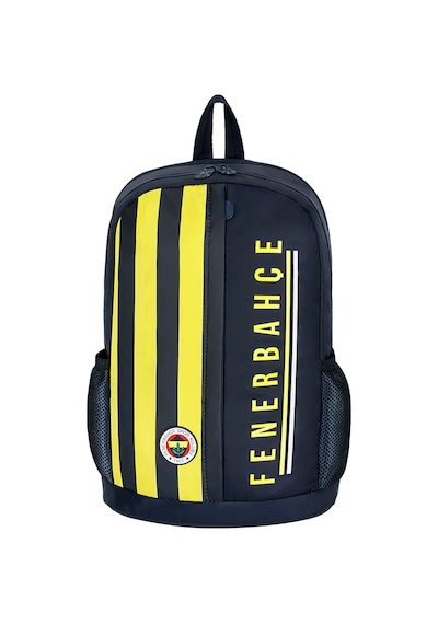 Fenerbahçe Lisanslı Amblemli Çubuklu Paraşüt Kumaş Okul Sırt Çantası 25701 Lacivert