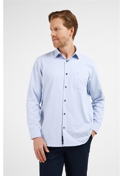 İmza Mavi - Lacivert Çizgili Desen Sert Yaka Uzun Kol Cepli Comfort Fit Pamuklu Gömlek 1004255276 Mavi - Lacivert İmza Mavi - Lacivert Çizgili Desen Sert Yaka Uzun Kol Cepli Comfort Fit Pamuklu Gömlek 1004255276 Mavi - Lacivert