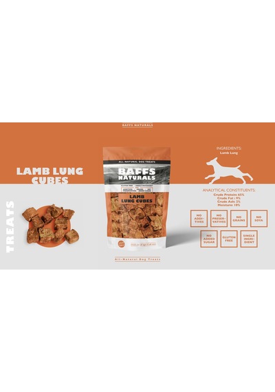 Baffs Naturals Kuzu Küp Ciğer Doğal Köpek Ödül Maması 100 G