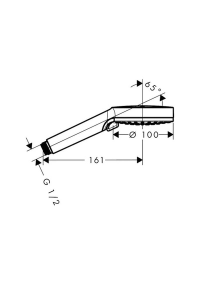 Hansgrohe Vernıs Shape El Dusu 100mm Krom 26270000