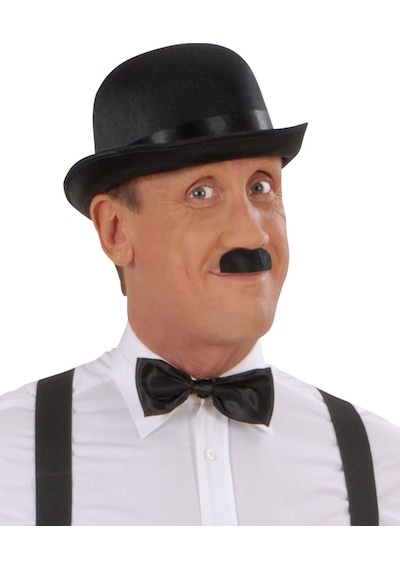 Charlie Chaplin Stil Yetişkin Şapkası Siyah Melon Parti Şapkası Diğer
