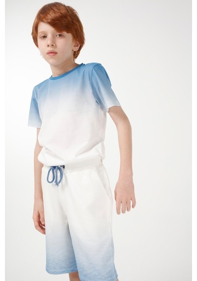 Brz Kids Baskılı Erkek Çocuk Şort Ekru