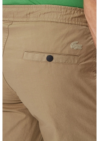 Lacoste Men's Regular Fit Cotton Bermuda Shorts Grey Erkek Pamuklu Bermuda Şort Haki Bej