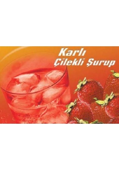 Buzlu Içecek Makinasında Kullanılan Çilekli Meyve Suyu Özü