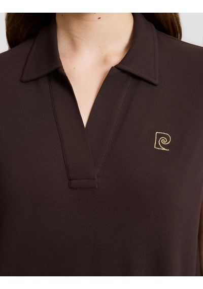 Pierre Cardin Kadın Kahverengi Tişört Basic 50325465-vr029