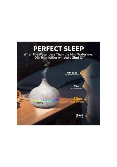 550ml Oda Hava Nemlendirici Rgb Led Işıklı Humudifier Zaman Ayarlı Buhar Makinesi Aroma Difiser