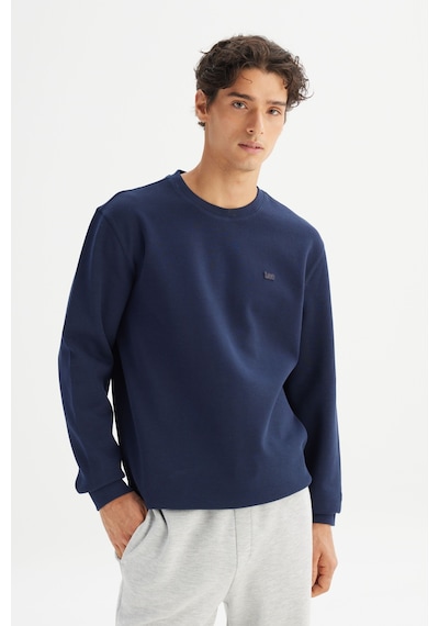 Lee Regular Fit Baskılı Erkek Sweatshirt L2520308411 Lacivert