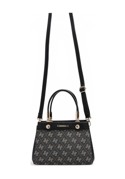 Silver & Polo Silver Polo Füme - Siyah Monogram Kadın El Çantası Sp1292