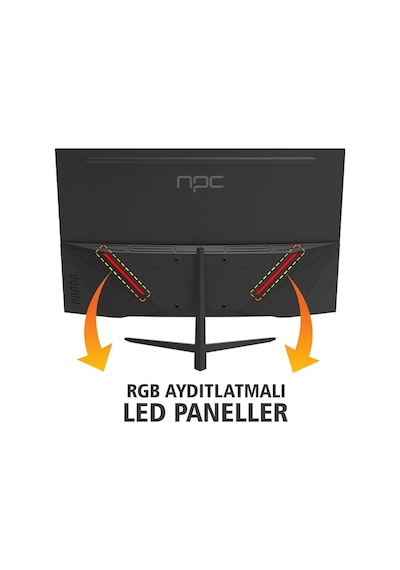 Npc 1ms 170hz 24" 1920x1080 Fhd Curved Gaming Monitör Md240k-v181