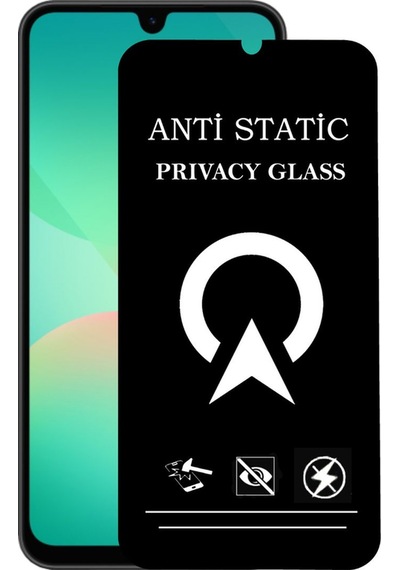Samsung Galaxy A26 İle Uyumlu Tam Kaplayan Anti Statik Görünmez Safir Ekran Koruyucu Hayalet Cam