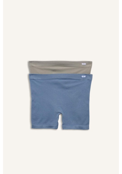 Defacto Dikişsiz Seamless 2li Boxer Kız Çocuk H1072a826spbe746 Mavi-be746