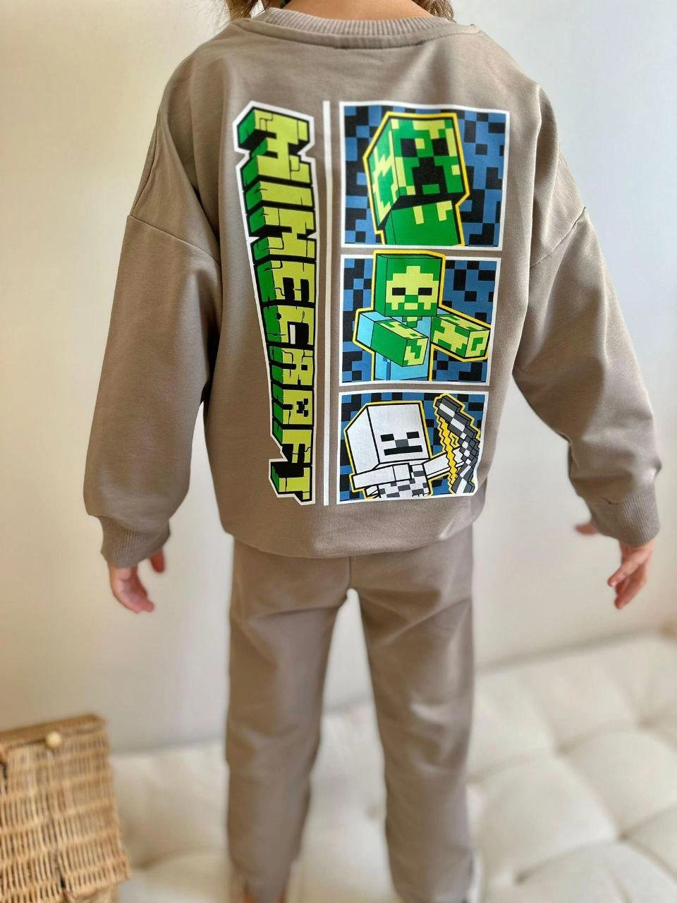 Cg Kids Minecraft Açık Kahve Erkek Çocuk 2 Iplik Alt Üst Takım Sü Açık Kahverengi - Bej Cg Kids Minecraft Açık Kahve Erkek Çocuk 2 Iplik Alt Üst Takım Sü Açık Kahverengi - Bej