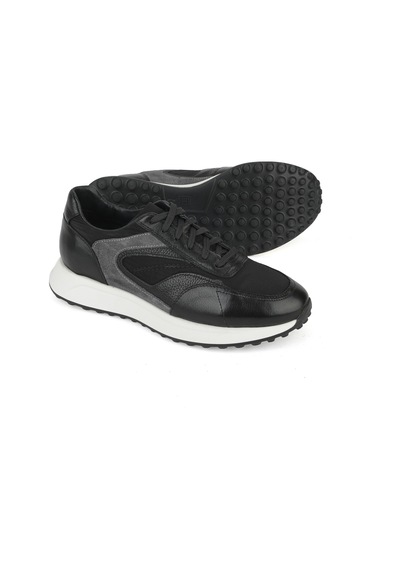 Ziya, Erkek Hakiki Deri Sneaker 1531026z313 Siyah 1531026z313 000 Siyah