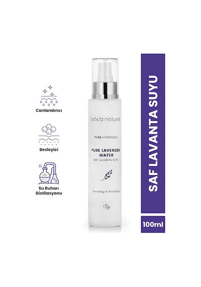 Bade Natural Saf Canlandırıcı ve Besleyici Etkili Doğal Lavanta Suyu Tonik 100 ML