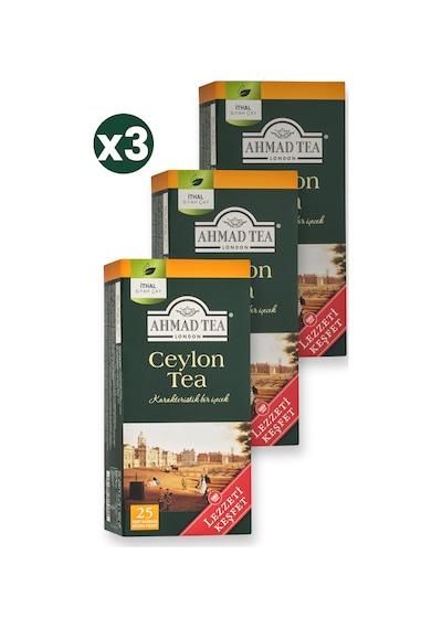 Ahmad Tea Ceylon Tea 25'li Bardak Poşet 3'li Ekonomik Paket Toplam 75 Bardak Poşet