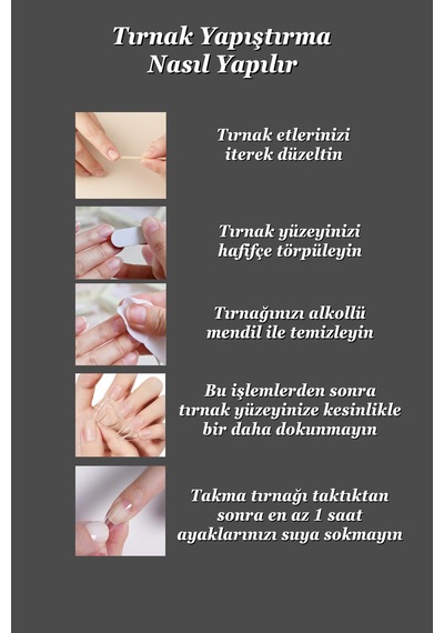 240 Adet Çok Kuvvetli Small Beden 3m Takma Tırnak Yapıştırıcı Bant Cilde Zarar Vermez Small
